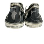 Coach  DEE Black/Gray Monogram C Fabric Sneakers Women's Shoes‎ Size 8 Photo 2