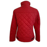 Tommy Hilfiger | Red Quilted Full Zip Collared Jacket Size Small Christmas Coat Photo 3