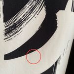 Sympli Black & White Abstract Print Jersey Tank Top Size 10 Photo 5