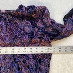 Free People  Mini Dress Womens XS Mirror Mirror Black Combo Velvet burnout y2k‎ Photo 1