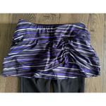 Athleta 2 in 1 Skirt and Capri Leggings Purple Painted Cuteness 919089 Womens XS Photo 2