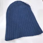 Love Your Melon Navy Blue Knit Beanie Hat Tropical Patch Made in USA Cotton Photo 3