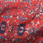 Lucky Brand  Floral Red‎ Dress Size L Drawstring Sleeveless BOHO Folk Festival Photo 5