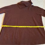 All Saints Brown Wool-Cashmere Blend Asymmetrical Turtleneck Sweater Photo 3