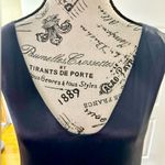 French Connection  Art Deco Beaded Hem Shift Dress Sleek Black Evening Style~6💛 Photo 2