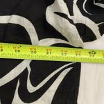 Magaschoni Black & White Floral Linen Cropped Jacket Top Womens Size Small Boxy Photo 6