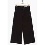 Rag and Bone Serena Wide Leg Crop Jeans 27 Black High Waist Minimalist EUC Stretch Photo 2