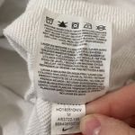 Nike spellout logo kangaroo pocket white and navy drawstring hoodie size M Photo 12