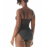 Coco reef  Contours One Piece Swimsuit Wrap Mesh Panels V Neck Black 10/34C/D Photo 1