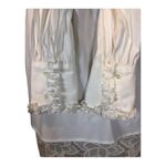 ETRO white tuxedo blouse high ruffled neck tie Victorian style size small (40) Photo 6