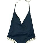 Vitamin A  Bianca Reversible Plunge Cutout One Piece Swimsuit in Sahara Black Photo 10