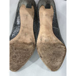 Coach Womans  Adina Size 9.5 B Gray Cracked Leather Slip On Stiletto Pumps Photo 6