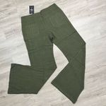 Flamingo New Flamingals Linen Blend Flare Low Waist Dress Pants Size Small Women’s Green Photo 1