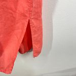 Tommy Bahama  Coral Linen Smocked Neck Sleeveless Midi Dress S/P Photo 8