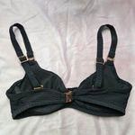 American Eagle Black Stripe Padded Wired Adjustable Bikini Top Swimwear XS Photo 1