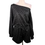 Le lis  Collection Romper Black Stars Large Pockets Off Shoulder New Photo 1