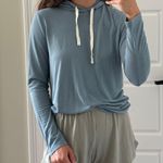 Free Fly Bamboo Lightweight Blue Hooded Pullover Photo 0