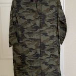 ZARA  Long Camo Collared Shirt Maxi Dress Photo 0