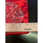 Embroidered Dragon Phoenix Crossbody Bag Womens Red Silk Boho Striped Cotton Photo 9