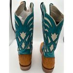 Women’s Caboots Custom Made Wide Calf Cowboy Boots Size 10 Brown Photo 3