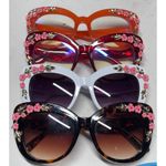 Chic Cat Tortoise Shell Sunglasses Fairmarry Pink Roses Brown Photo 2