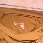 Aerie  Offline Real Me Flare Hi Rise Crossover Caramel Colored Leggings Photo 6