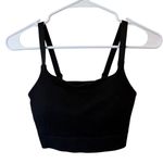 Aerie Sleeveless Padded Ribbed Sports Bra Black Women's Size XL Activewear Photo 0
