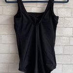 Lands' End  Full Coverage Black Solid One Piece Bathing Suit Photo 2