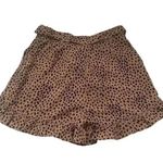 Mittoshop Animal Cheetah Print Ruffled Hem High Waisted Shorts Side Zip Size Small Photo 5