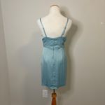 Dear Moon ‎ NEW NWT Juniors Light Blue Silk Mini Dress - Size 7 Photo 2