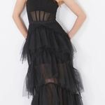 BCBG Revolve Black Corset Tulle Dress Photo 0