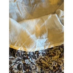 IRO  Dress Women Small Ivory Black Chiffon Floral Print Long Sleeve Mini‎ Photo 13