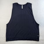 Lululemon Sz 12 Breeze By Muscle Tank Top II Midnight Navy Blue Relaxed Seamless Photo 2