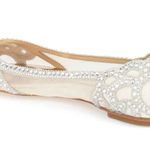 Badgley Mischka Crystal Pointed Toe Flats, Size 8W NEW w/o Box Retail $235 Photo 6