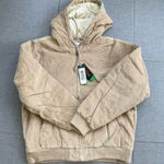 Alpine Design Corduroy Quilted Full Zip Hoodie Medium Khaki NEW Hiking Casual Photo 0