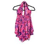 ROCOCO SAND‎ Floral Halter Mini Dress NWT Small Pink Photo 2