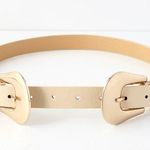 Lulus Showboat Beige Double Buckle Belt Photo 0