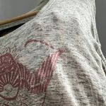 Superdry  MEDIUM Gray Osakaya Pink Glitter Graphic Tee Shirt T-Shirt Long Sleeve Photo 4