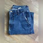Old Navy  Sky High Straight Mom Jeans Extra High Rise Blue Wash Size 27 28 Size 6 Photo 7