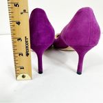 Jimmy Choo Purple Suede Heels Womens 37.5 Slip On Pumps Photo 18