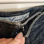 Level 99 Dark Wash Denim Back Slit Knee Length Straight Pencil Skirt Size 28 Black Photo 8