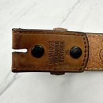 Georgia Boot Distressed Woven Genuine Leather No Buckle Belt Strap Size 36 Photo 6