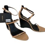 Forever 21 NEW Ankle Strap Wedge Heels in Blush Tan Photo 1