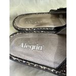 Alegria Black & Gold Leather Rhinestone Embellished Slide Sandals EU 41 Photo 2