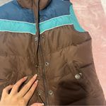 Aeropostale Brown and Teal Puffer Vest Photo 8