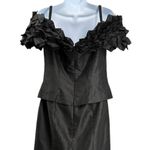 DayMor Couture Vintage Dramatic Black Gown Midi Dress Off Shoulder 6 Photo 3