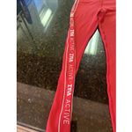 Zyia  active Red Light N Tight Leggings Sz 6-8 Logo Leg Women's Hi Rise 27 In Gym Photo 3