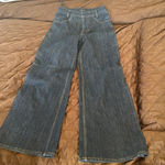 Derek Lam  wide flare leg dark denim jeans Photo 3