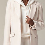 J.Crew Oversized Blazer Jacket in Boiled Wool US 14 Outerwear Career Business‎ Pink Photo 0