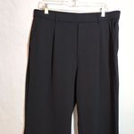 Halara  Black  Flex High Waisted Side Pocket Wide Leg Work Pants Size XL Photo 2